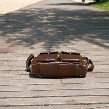 Genuine Leather Messenger Briefcase, 7 of 7