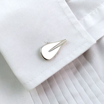 Paddleboard Paddle Boarding Sterling Silver Cufflinks, 4 of 6