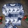 Christmas Pyjamas Family Matching Navy, thumbnail 2 of 9