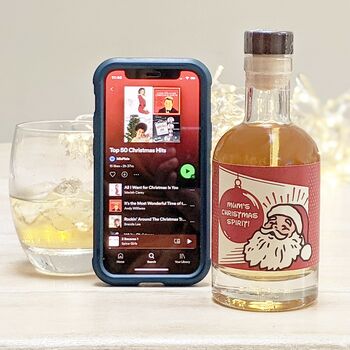 Personalised Christmas Salted Caramel Vodka With Music, 3 of 5