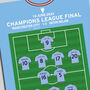 Manchester City Vs Inter Champions League 2023 Print, thumbnail 4 of 4