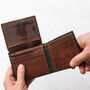 Personalised Rfid Black And Tan Leather Wallet, thumbnail 3 of 8
