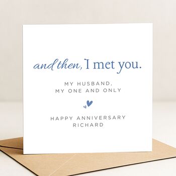 Romantic Anniversary Card Personalised For Husband, 2 of 8