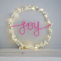 Joy Holly Wreath Light, thumbnail 10 of 12