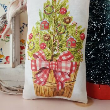 Christmas Illustration Scented Fabric Gift Pillow, 9 of 10
