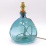 Recycled Blown Glass Lamp | 29cm | Ten Colours, thumbnail 9 of 12