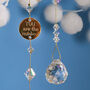 Personalised Rainbow Crystal Charm With Engraved Disc, thumbnail 8 of 9