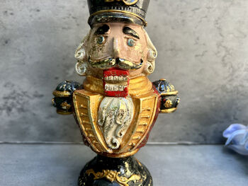 15cm Nutcracker Ornament – Festive Xmas Bust Figurine Decoration, 10 of 12
