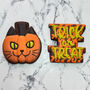 Halloween Iced Biscuit Gift, Pre Order, Pumpkin Kitty, thumbnail 9 of 10