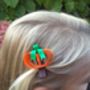 Pumpkin Halloween Hair Clip, thumbnail 2 of 3
