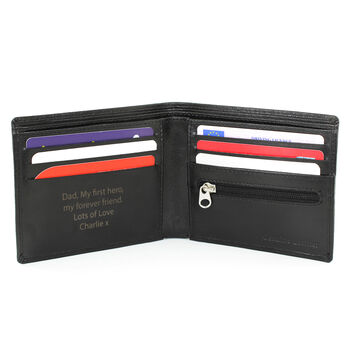 Gifts For Him Personalised Leather Wallet For Men, 7 of 9