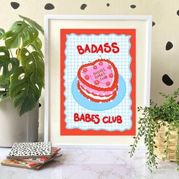 Badass Babes Club Motivational Print, 3 of 6