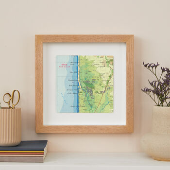 Personalised Bude Map Print Wall Art, 3 of 5