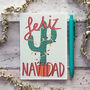 Feliz Navidad Cactus Christmas Card, thumbnail 1 of 3