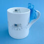 Children's Elephant China Mini Mug, thumbnail 2 of 4