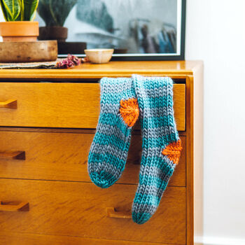 Knit Kit 'Sock It To Me' Lounge Socks, 5 of 11