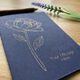 Thank You Bridesmaid Personalised Peony Flower Gold Foil Wedding Card, thumbnail 7 of 12