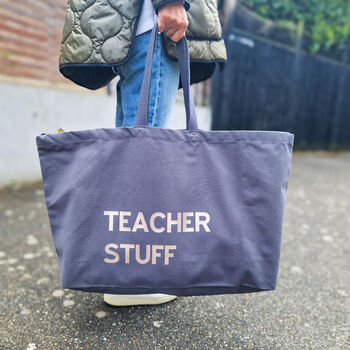 Personalised Oversized Tote Bag. Custom Text, 8 of 9