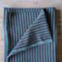 Nepali Cotton Scarf, Bold Stripes, Ethically Handmade, thumbnail 2 of 8