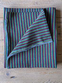 Nepali Cotton Scarf, Bold Stripes, Ethically Handmade, 2 of 8