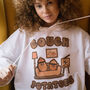Couch Potatoes Women's Slogan Hoodie, thumbnail 3 of 5