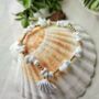White Sea Clam Boho Seashell Bracelet, thumbnail 4 of 4