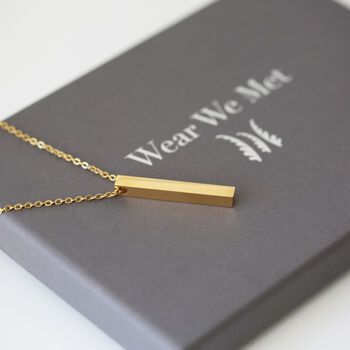 Personalised Bar Necklace, 3 of 6