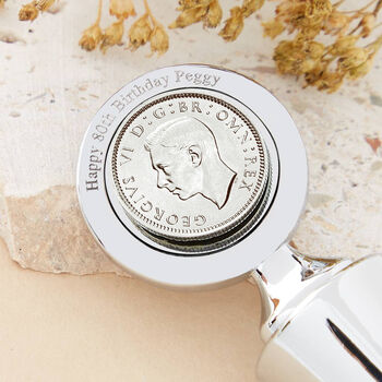 Sixpence 80th 1946 Coin Bottle Stopper, 3 of 9