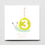 Snail Birthday Greeting Card, thumbnail 1 of 5