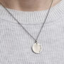 Men's Personalised Date Disc Necklace, thumbnail 3 of 8