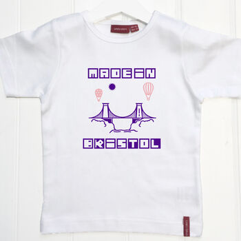 Personalised Made In Bristol Babygrow/T Shirt, 4 of 10