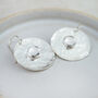 Sterling Silver Semi Precious Shield Earrings, thumbnail 4 of 12