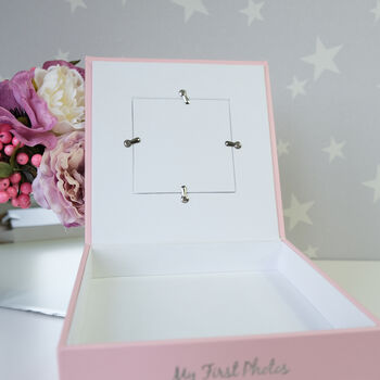 Personalised Baby Keepsake And Photo Box In Blue, 8 of 11