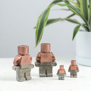 Robot Copper Concrete Family Set Variations Available, 8 of 12
