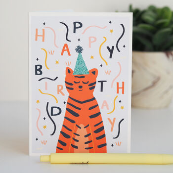 Birthday Tiger Kids Birthday Card, 3 of 7