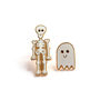 Skeleton And Ghost Pin Badges, thumbnail 1 of 9