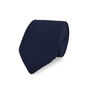 Wedding Handmade Knitted Bow Tie In Navy Blue, thumbnail 5 of 5