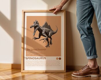 Dinosaurs Predator Series Set Of Four Art Prints, 4 of 12