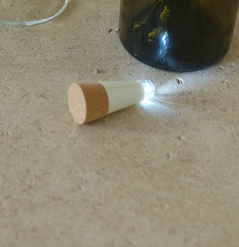 Light Up My Life Cork Bottle Light And Chalk Pen Set, 4 of 7