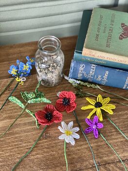Wildflowers Vase Bead Craft Kit, 3 of 7
