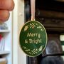 Merry And Bright Traditional Christmas Tree Decoration, thumbnail 3 of 6