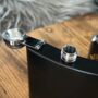 Personalised Engraved Black Metal 6oz Hip Flask, thumbnail 8 of 8