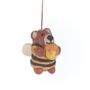 Handmade Felt Howie Honey Bee Bear Decoration, thumbnail 2 of 2