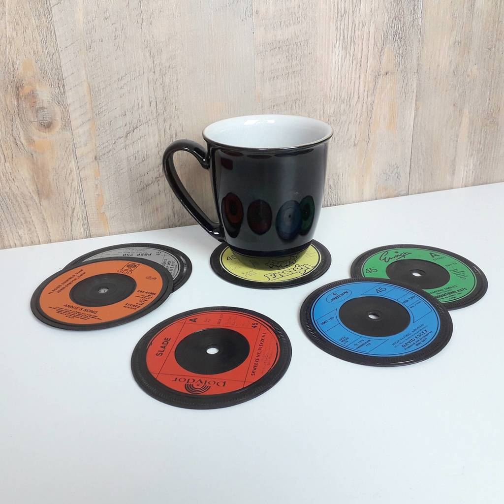 Set Of Six Record Coasters, 1 of 7