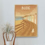 Bude Cornwall Travel Poster Art Print, thumbnail 5 of 8