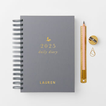 Personalised Classic 2025 Daily Diary, 2 of 10