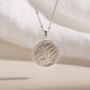 Hope Recycled Silver Shorthand Coin Necklace, thumbnail 3 of 8