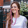Glasses Chain Magenta And Mint Chunky Acrylic Chain, thumbnail 3 of 7