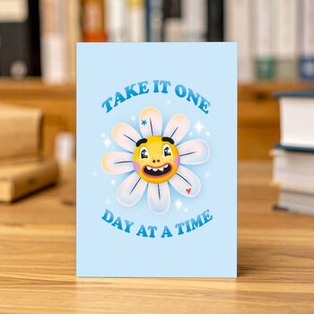 Take It One Day At A Time Greeting Card, 2 of 3