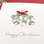 Personalised Happy Christmas 3D Mistletoe Card, thumbnail 3 of 7